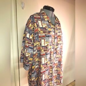 North River 100% Cotton Fishing Theme Shirt,Size XXL